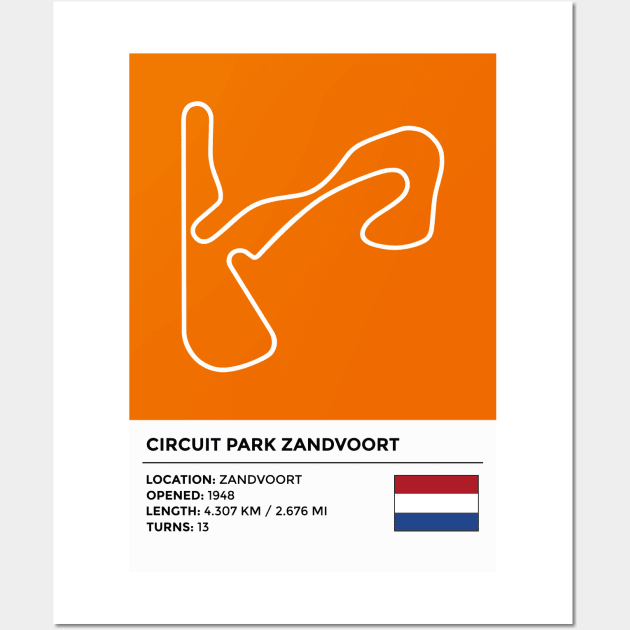 Circuit Park Zandvoort [info] Wall Art by sednoid